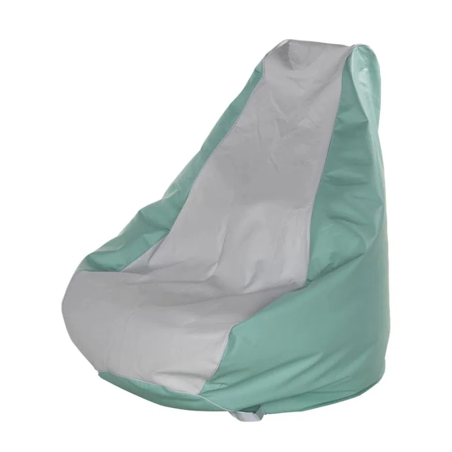81006 – TAYLOR MADE Boat Seat, Teardrop Bean Bag Chair White/ Seafoam 20 Ounce Marine Grade Vinyl Lockstitch Sewing W...